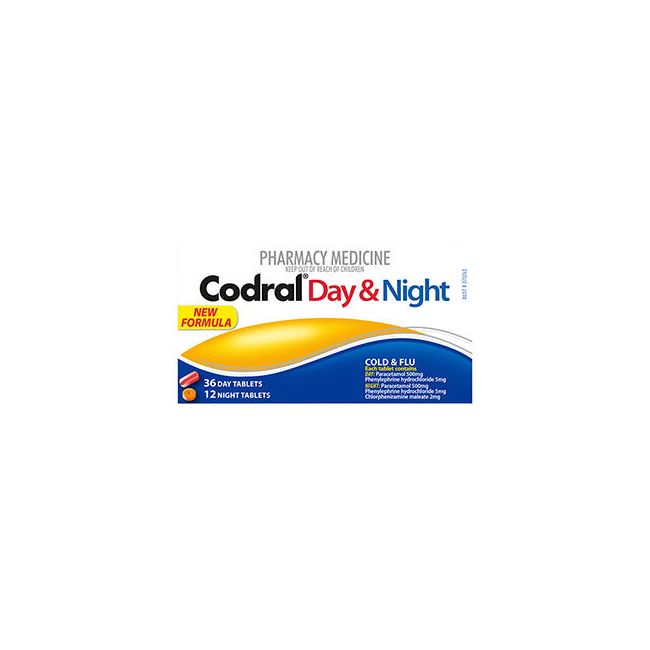 Codral PE Cold & Flu Day & Night 48 Tablets (S2) - The Online Pharmacy