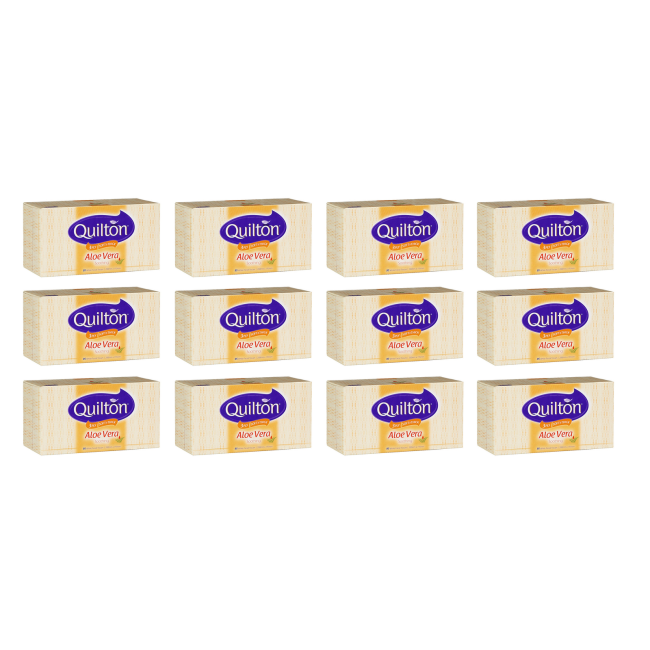 Quilton Facial Tissues Aloe Vera 95 Sheets [Bulk Buy 12 Units] - The ...